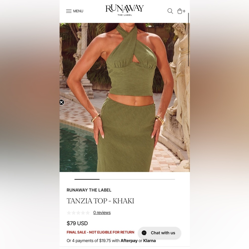 Runaway The Label NWT Tanzia Top & Maxi Skirt Set - Picture 8 of 10